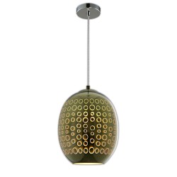 3D ПЕНДЕЛ СТЪКЛО – E27 MAX 40W CHROME CIRCLES