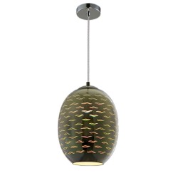 3D ПЕНДЕЛ СТЪКЛО – E27 MAX 40W CHROME SEAGULL