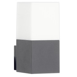 СТЕНЕН ОСВЕТИТЕЛ АЛУМИНИЙ СИВ 1XE27 IP54