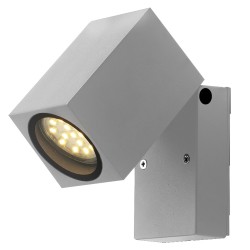 СТЕНЕН ОСВЕТИТЕЛ АЛУМИНИЙ СРЕБРИСТО ТЯЛО IP44 GU10 ЦОКЪЛ AC220-240V