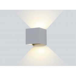 6W LED СТЕНЕН ОСВЕТИТЕЛ EPISTAR СИВО ТЯЛО AC100-240V IP54 494LM