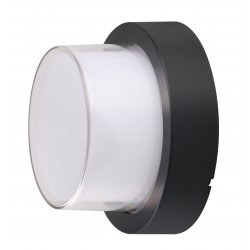 15W LED СТЕНЕН ОСВЕТИТЕЛ КРЪГЪЛ ЧЕРЕН