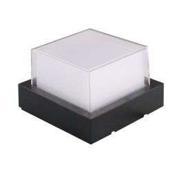 15W LED СТЕНЕН ОСВЕТИТЕЛ КВАДРАТЕН ЧЕРЕН