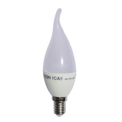 6W LED КРУШКА E14 C37 TIP 480LM RA>80 AC175-265V