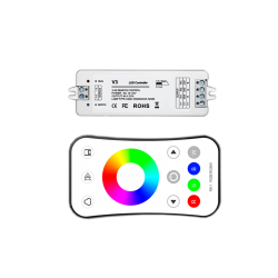 LED ДИМИРАЩ КОНТРОЛЕР + ДИСТАНЦИОННО RGB RF 2.4G 3CH 3*4A V3