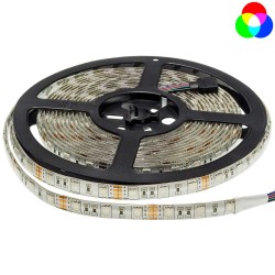 LED ЛЕНТА 1ролка-5m, 5050 60 SMD/m RGB ВЛАГОЗАЩИТЕНА