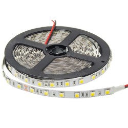 24V LED ЛЕНТА 1ролка-5m, 5050 60 SMD/m НЕВЛАГОЗАЩИТЕНА