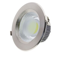 15W LED COB ЛУНА КРЪГЛА INOX