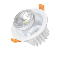35W LED ЛУНА COB КРЪГЛА, СМЕНЯЩ ЧИП