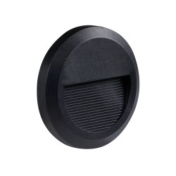 2W LED ОСВЕТЛЕНИЕ ЗА СТЪЛБИ КРЪГЪЛ ЧЕРЕН