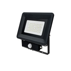 50W LED SMD ПРОЖЕКТОР ЧЕРЕН AC170-265V 100° IP65 – СЪС СЕНЗОР