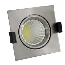 8W LED Луна с разстлан диод квадратна, насочваща се - инокс