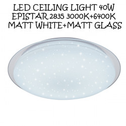 LED Celing Light 40W EPISTAR 2835 3000K+6400K Matt White